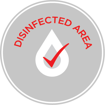 Disinfected area icon