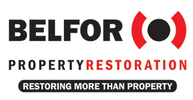 BELFOR Logo with Restoring More Than Property tagline
