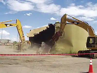 tank demolition